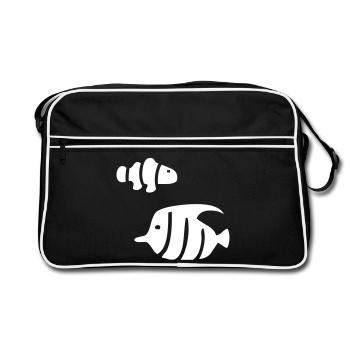Clown fish - Retro Bag - black/white - Front