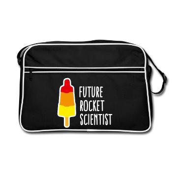 Future rocket scientist popsicle obtention diplôme - Sac Retro - noir/blanc - Devant