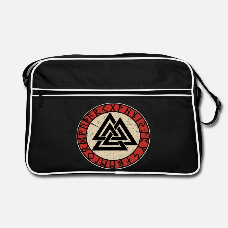 Wikinger Knoten Valknut Wotan thor odin loki Retro Tasche