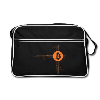 Bitcoin - Sac Retro - noir/blanc - Devant