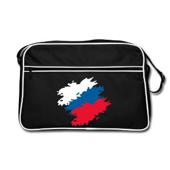 République tchèque - Sac Retro - noir/blanc - Devant