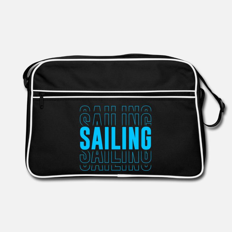 Sailing Typography - Text Stacked Retro Bag