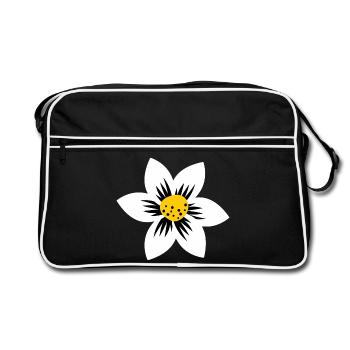 Le pouvoir des fleurs - Sac Retro - noir/blanc - Devant