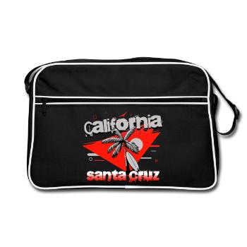 Santa Cruz California Surfing - Retro Bag - black/white - Front