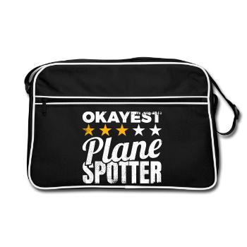 Average Planespotter - Retro Bag - black/white - Front