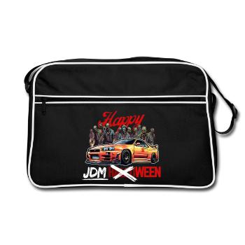 Jdm Halloween edition / Tuning Mechanic Costume - Retro Bag - black/white - Front