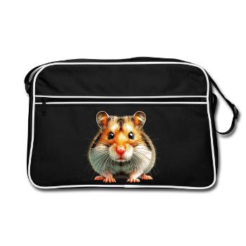 Hamster - Retro Bag - black/white - Front