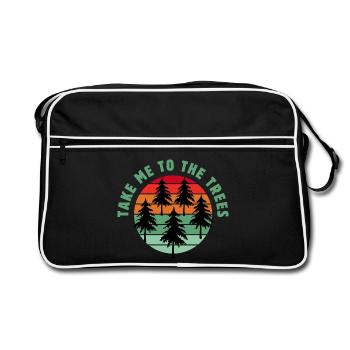 Emmenez-moi dans les arbres - Sac Retro - noir/blanc - Devant