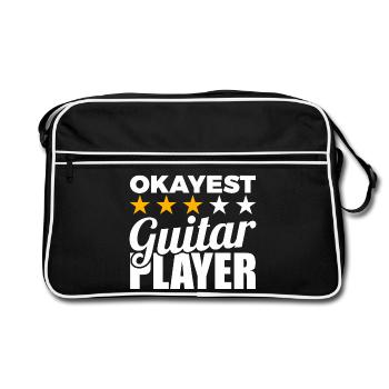 Average guitarist - Retro Bag - black/white - Front