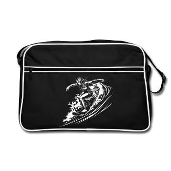 Surfeuse - Sac Retro - noir/blanc - Devant