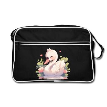 Cygnes Cygne - Sac Retro - noir/blanc - Devant