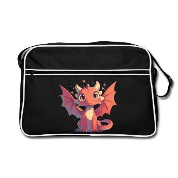 Dragon Dragon - Sac Retro - noir/blanc - Devant