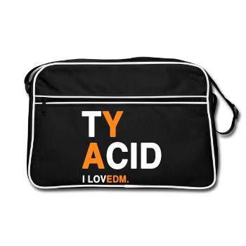 I LOVEDM - EDM fans - Retro Bag - black/white - Front