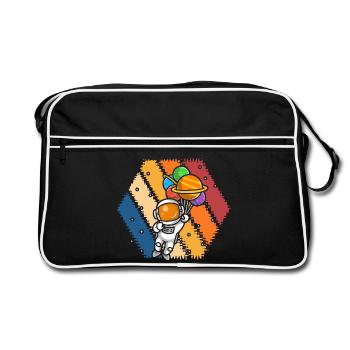 Ballon astronaute Galaxy Splash - Sac Retro - noir/blanc - Devant