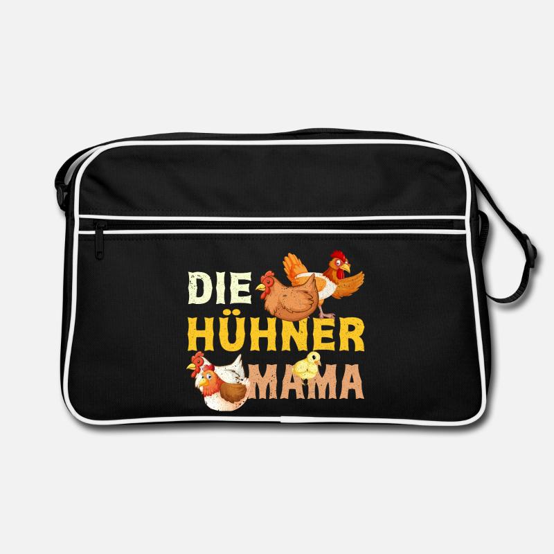 Die Hühner Mama Muttertag Mutterschaft Mama Retro Tasche