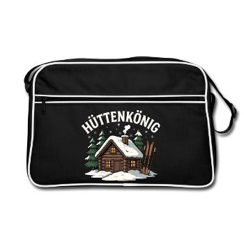 Hut King - Retro Bag - black/white - Front