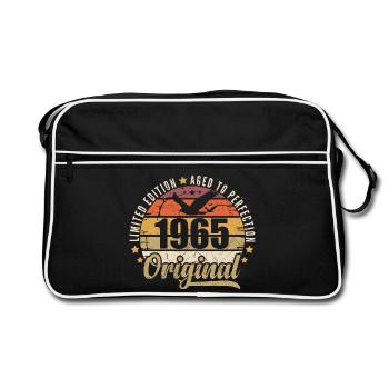 Geburtstagsgeschenk 1965 Original 1965 - Retro Tasche - Schwarz/Weiß - Vorne