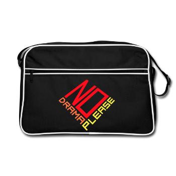 Pas de drame Repose-toi Détends-toi Détends-toi Détends-toi Amuse-toi - Sac Retro - noir/blanc - Devant