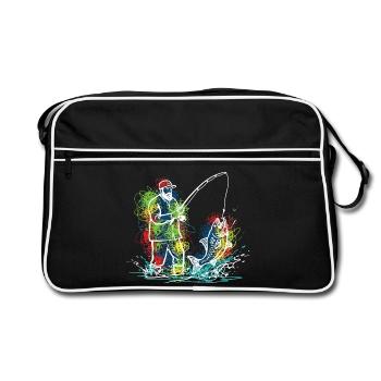 Fisherman Legend Fisherman Fish - Retro Bag - black/white - Front