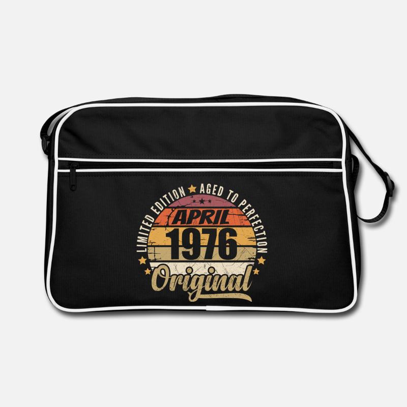 Geburtstagsgeschenk April 1976 Retro Tasche