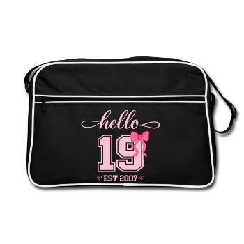 Bonjour 19 Est 2007 Designer pour l’anniversaire des femmes - Sac Retro - noir/blanc - Devant