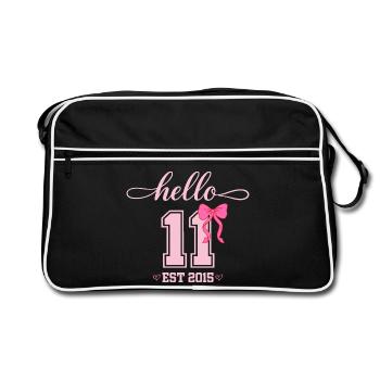 Bonjour naissance de la fille Coquette Bow 11 Est 2015 - Sac Retro - noir/blanc - Devant