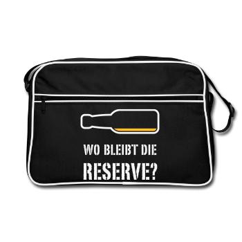 Où est la réserve ? (Bière / Bière / NEG 2C) - Sac Retro - noir/blanc - Devant