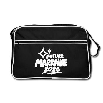 Zukünftiger Patron 2026 - Retro Tasche - Schwarz/Weiß - Vorne