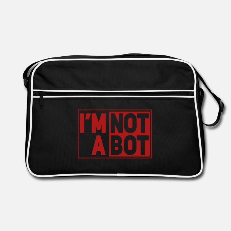 I'm Not A Bot Retro Tasche