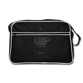 IT Specialist - Retro Bag - black/white - Front