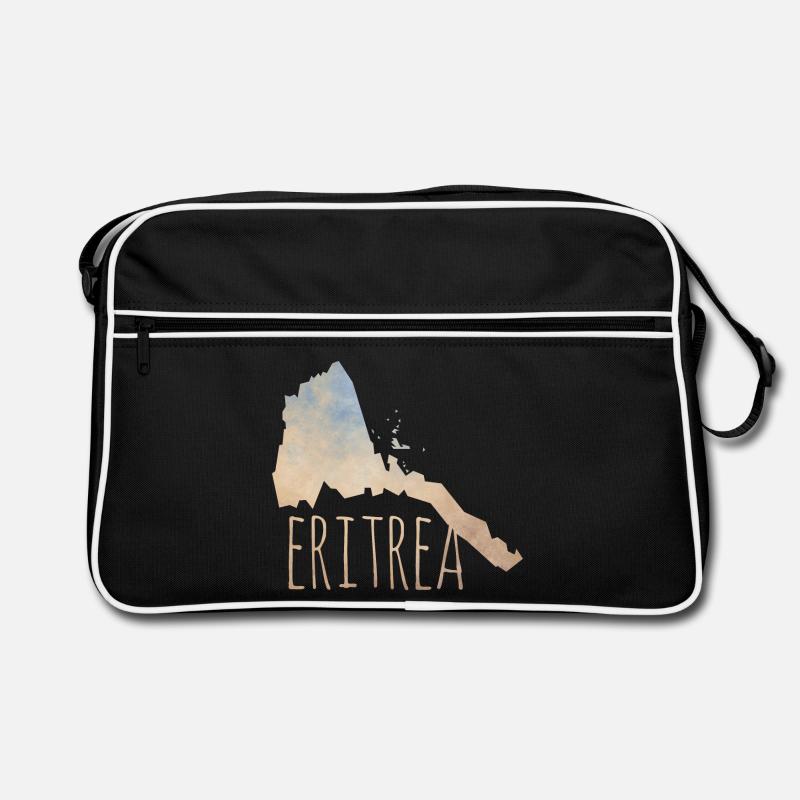 Eritrea - Retro Tasche - Schwarz/Weiß