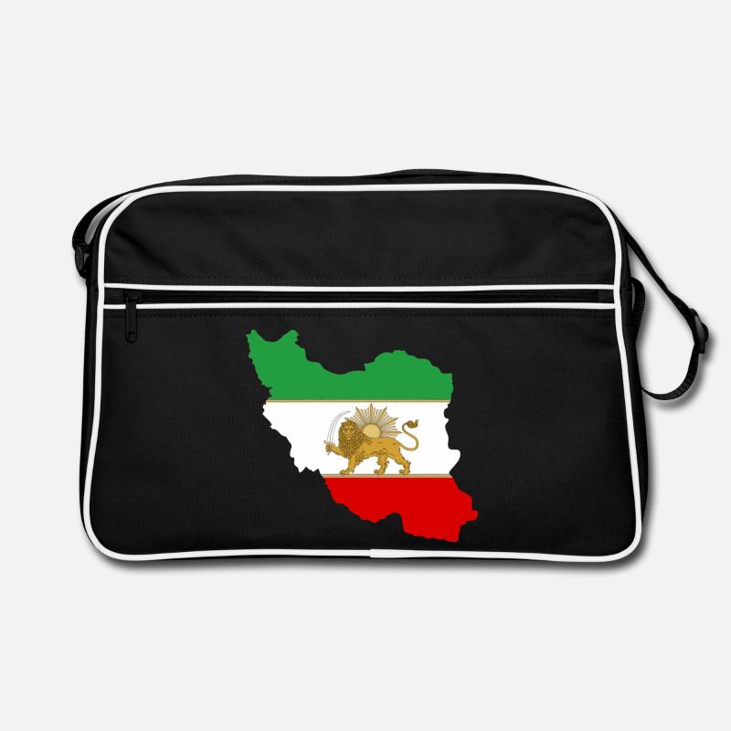 Drapeau iran Lion et Soleil - شیر خورشید پرچم Sac Retro