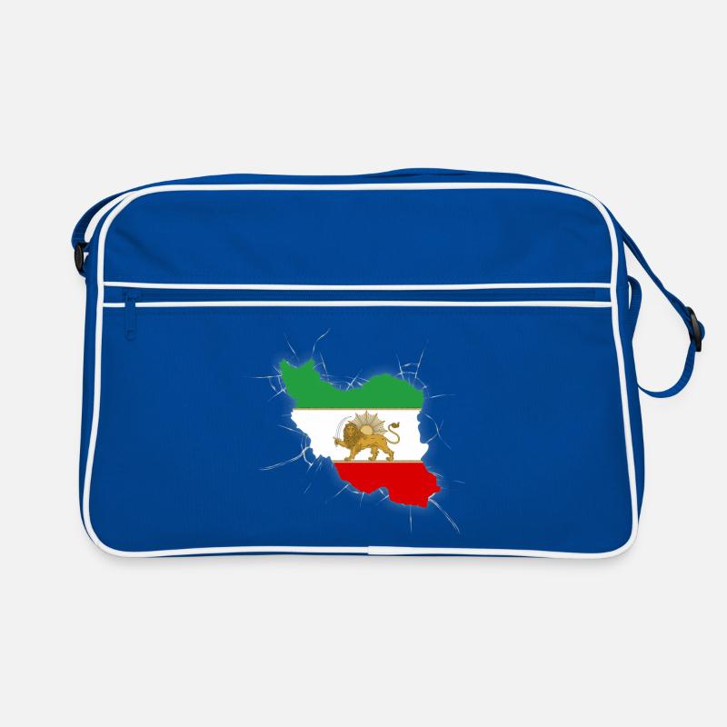 Drapeau Iran Lion et Soleil - شیر خورشید Sac Retro
