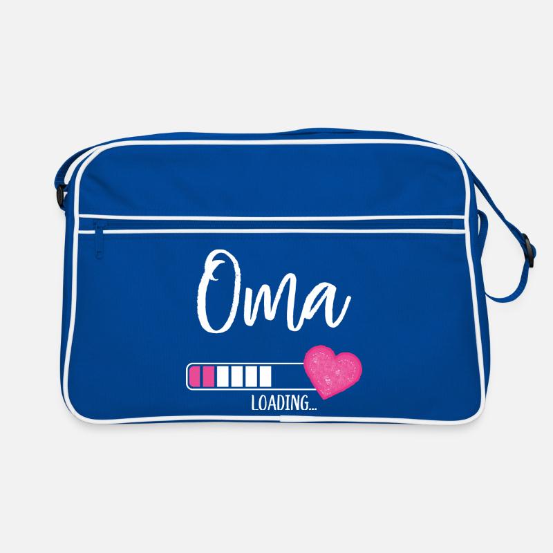 Oma Loading Herz Enkelin Mädchen Werdende Oma Retro Tasche