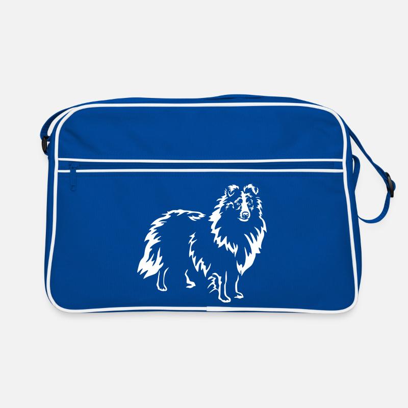 Sheltie "Black Edition" Retro Tasche