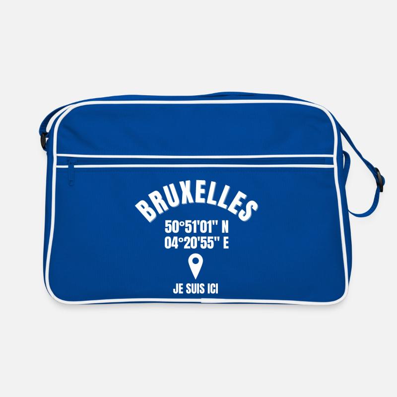 Belgium, I am Belgian, Brussels, I am Belgian Retro Bag