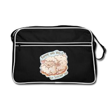 Ich Schlaaf das - Retro Tasche - Schwarz/Weiß - Vorne