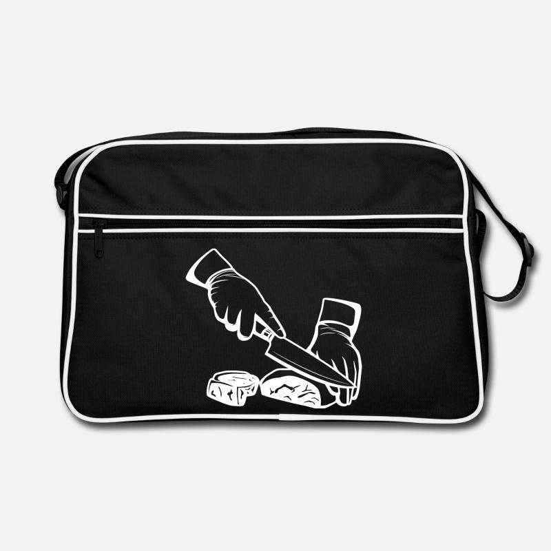 Cutting Meat Sketch Retro Bag