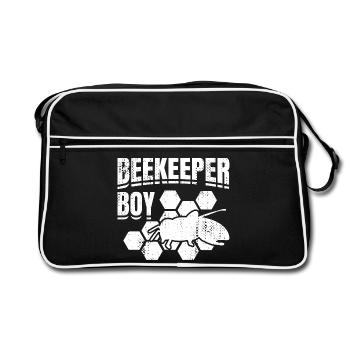 Apiculteur Jeune - Sac Retro - noir/blanc - Devant