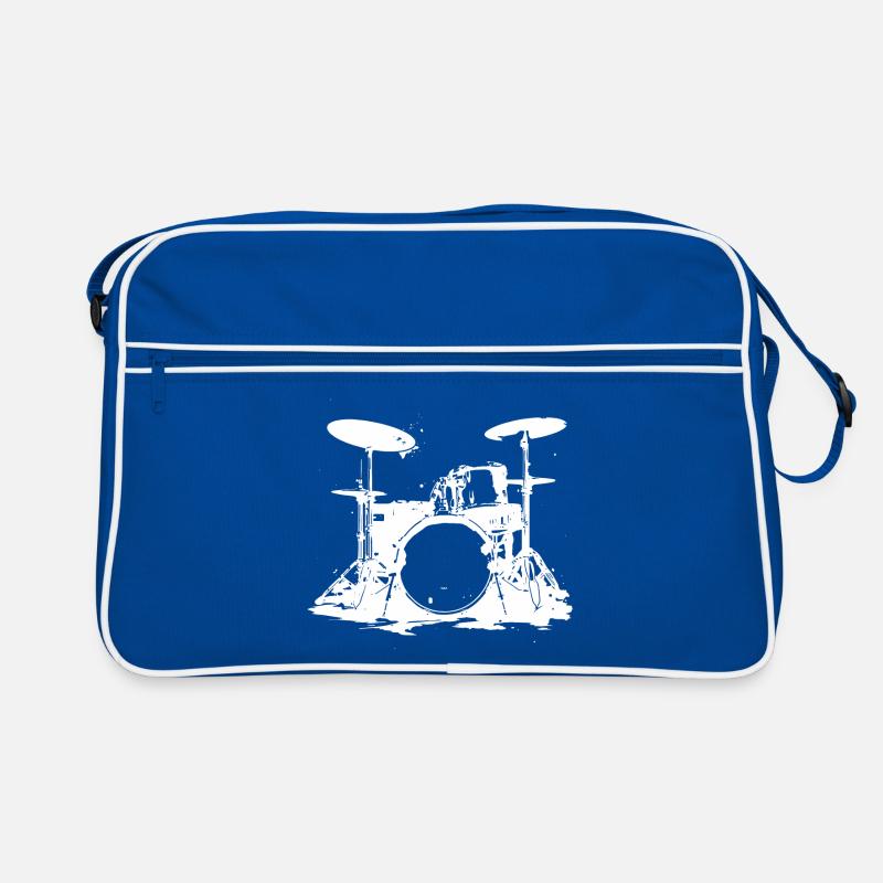 Drumset Skizze Retro Tasche