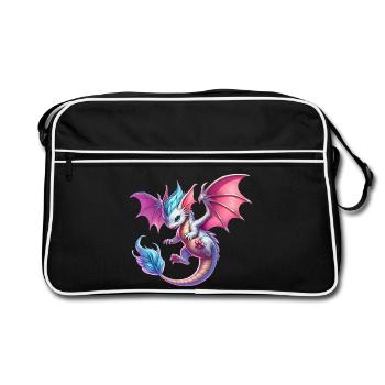 Dragon - Sac Retro - noir/blanc - Devant