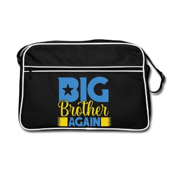 BIG BROTHER AGAIN again big brother - Retro Bag - black/white - Front