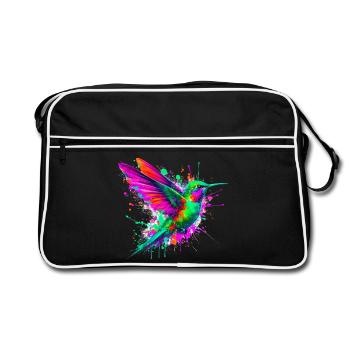 Hummingbird - Retro Bag - black/white - Front