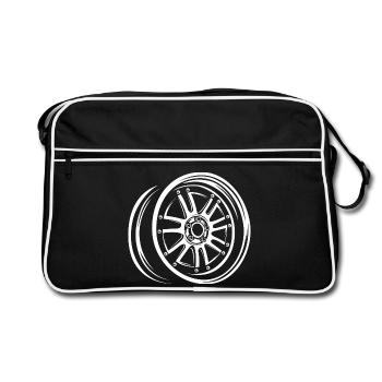 Jante de réglage élégante – Auto-Design - Sac Retro - noir/blanc - Devant
