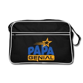Awesome Dad - Retro Bag - black/white - Front