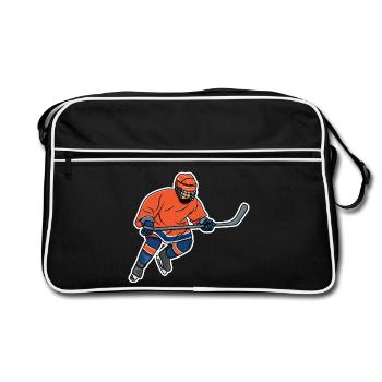 Hockey sur glace - Sac Retro - noir/blanc - Devant
