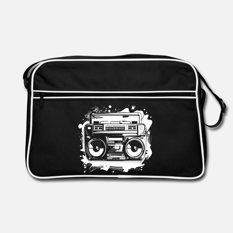 Hip Hop Music Drawing Retro Bag