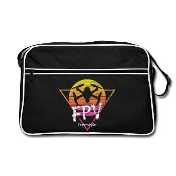 FPV Freestyle Drohne - Retro Tasche - Schwarz/Weiß - Vorne