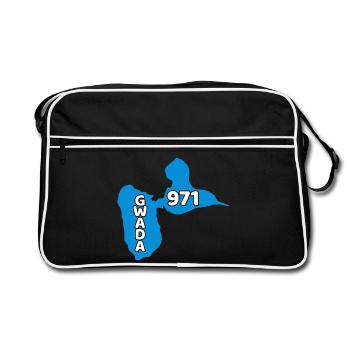 Carte de Guadeloupe 971 - Sac Retro - noir/blanc - Devant