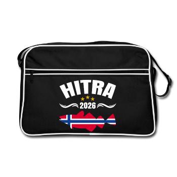 Hitra Fishing Tour 2026 (Garantie du prix le plus bas) - Sac Retro - noir/blanc - Devant